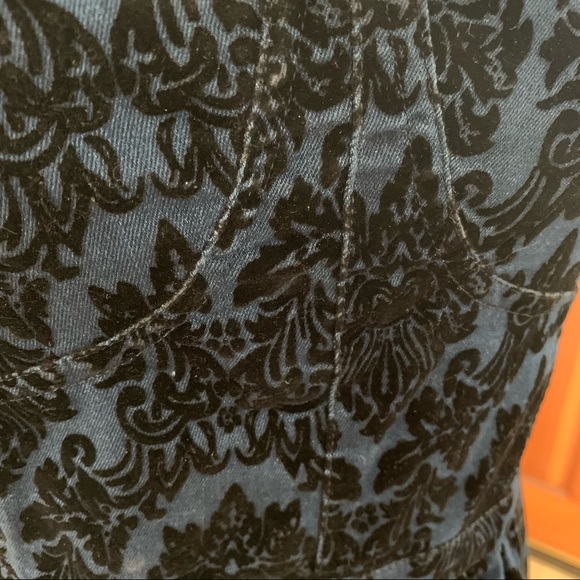 Perfect little denim damask mini dress. - Picture 2 of 10